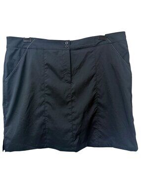Nancy Lopez Golf Skort Plus Size 22 Black Performance Casual Athletic Skirt